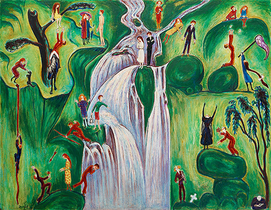 Nils Dardel: Modern Dandy: Nils Dardel, Waterfall, 1921 © Nils Dardel. Privat collection.