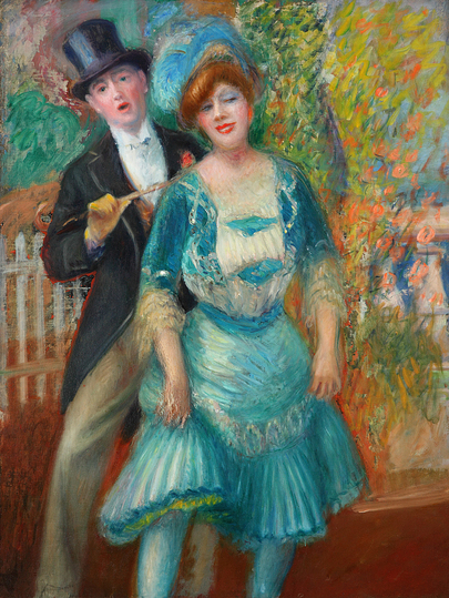 William Glackens: William James Glackens (American, 1870–1938). Vaudeville Team, c. 1908–1909. Oil on canvas, 48 x 36 inches (121.9 x 91.4 cm). London Family Collection
