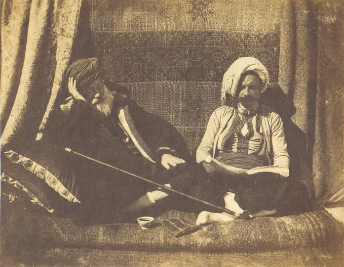 Paris Photo 2013: Thomas Elmore, Moors of Algiers, 1850, Salt print from a calotype negative, Exhibitor : Robert.