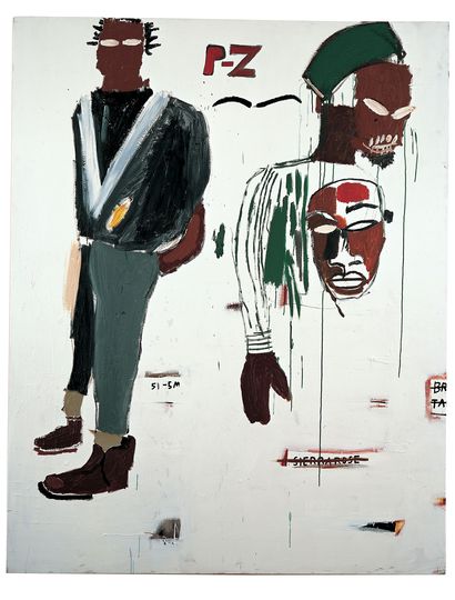 The Warhol & Basquiat Collaboration: Jean-Michel Basquiat, P-Z, 1984.Privatsammlung