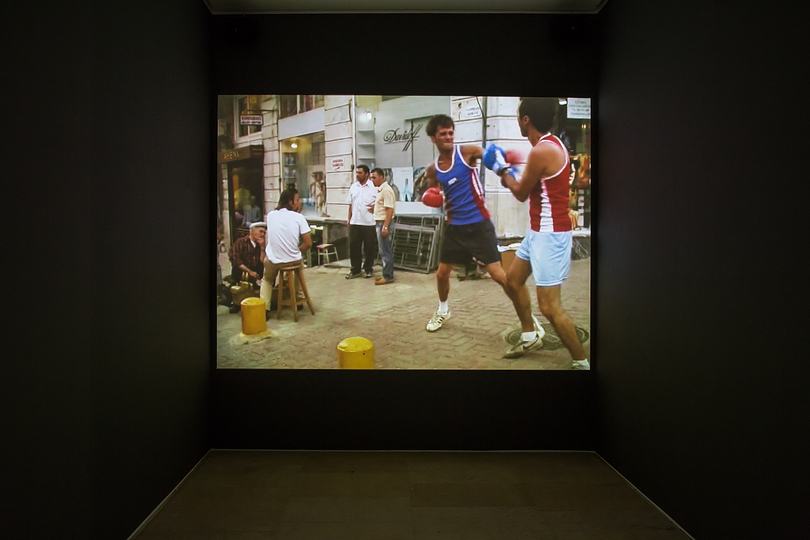 Who the f*** is Halil Altindere?: Exhibition view from the video Miss Turkey, 2005, Photo: Erich Malter.