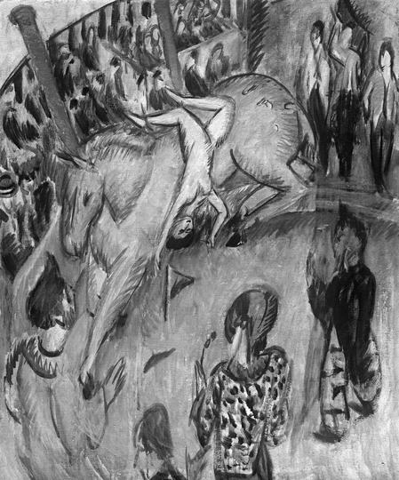 Ernst Ludwig Kirchner - Master of Color: Ernst Ludwig Kirchner, Circus, 1913, Infrared reflectography (IRR)

© Bayerische Staatsgemäldesammlungen, Sammlung Moderne Kunst at the Pinakothek der Moderne, Munich