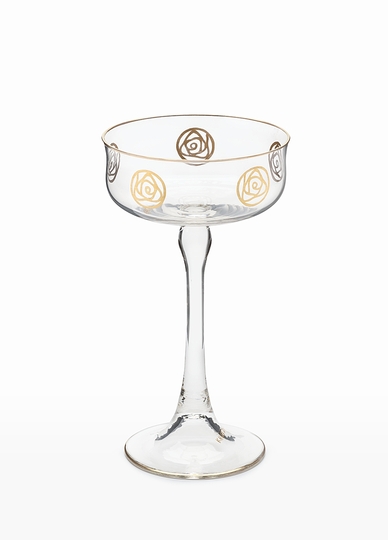 Hans Christiansen´s Jugendstil: A glass for sparkling wine, about 1903, Institute  Mathildenhöhe, Städtische Kunstsammlung Darmstadt, Photo: Gregor Schuster.