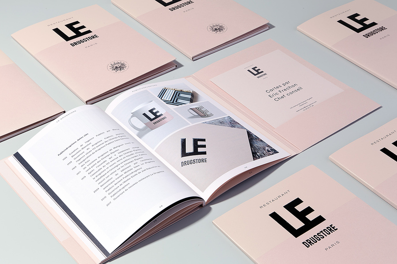 Le Drugstore Brand Identity: Press Pack Le Drugstore Brand Identity by Design&Practice