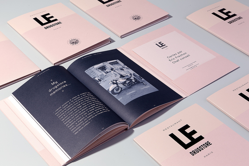 Le Drugstore Brand Identity: Press Pack Le Drugstore Brand Identity by Design&Practice