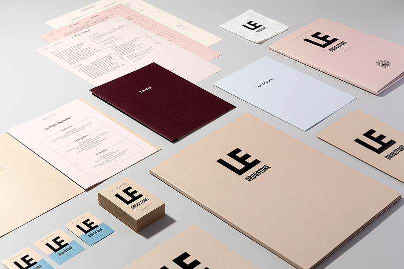 Le Drugstore Brand Identity: Le Drugstore Brand Identity by Design&Practice