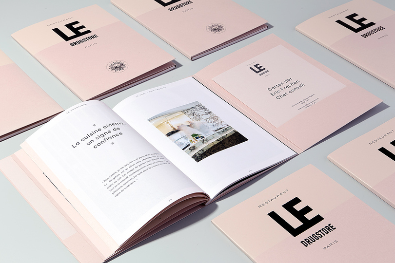 Le Drugstore Brand Identity: Press Pack Le Drugstore Brand Identity by Design&Practice