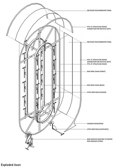 Bike architecture: Bike hanger