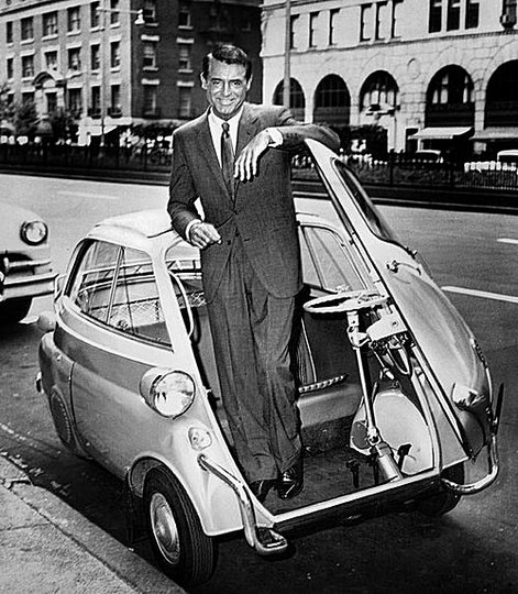 Small is Pretty: Microcars: Cary Grant in his Isetta