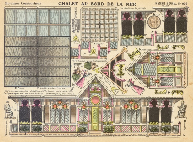 Cut Out Architecture: France, early 1900s: 