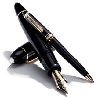 Everyday Design Classics of the 20th Century: Monc Blanc fountain pen and ball point pen.