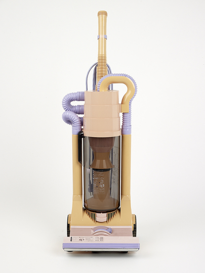Everyday Design Classics of the 20th Century: G-Force vacuum cleaner designed by James Dyson. First produced by Japanese manufacturer  Apex, Inc. in 1983.