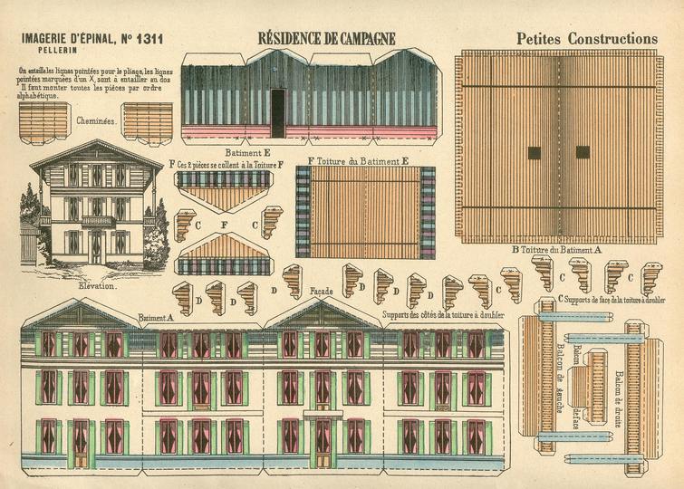 Cut Out Architecture: France, early 1900s: 
