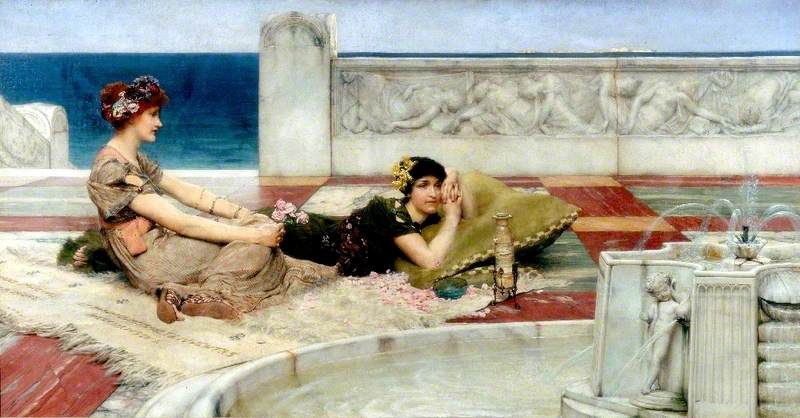 Indolence in Art: Love in Idleness, Lawrence Alma-Tadema, Laing Art Gallery, c.1891, Oil on canvas, 87 x 165.5 cm
Collection: Laing Art Gallery