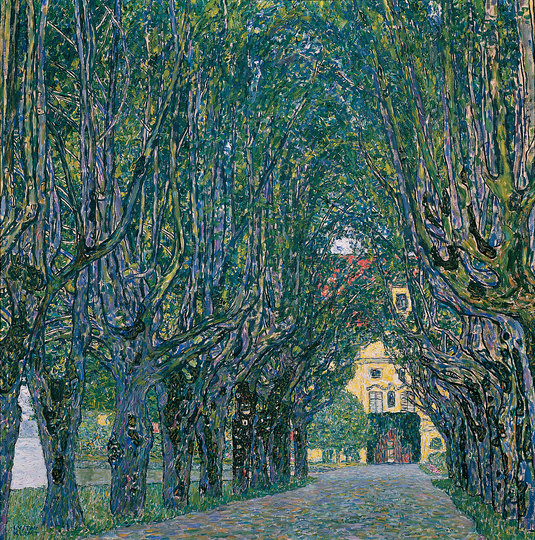 Gustav Klimt: Landscapes: Park Alley of Schloss Kammer, 110 x 110 cm, oil on canvas. Österreichische Galerie Belvedere, Vienna