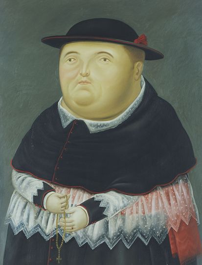 Fernando Botero: Fernando Botero, The Bishop, 1989 Oil on canvas, 165 x 127 cm Private collection © Fernando Botero