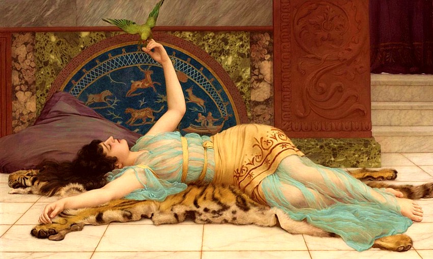 Indolence in Art: John William Godward, Dolce far niente, 1904