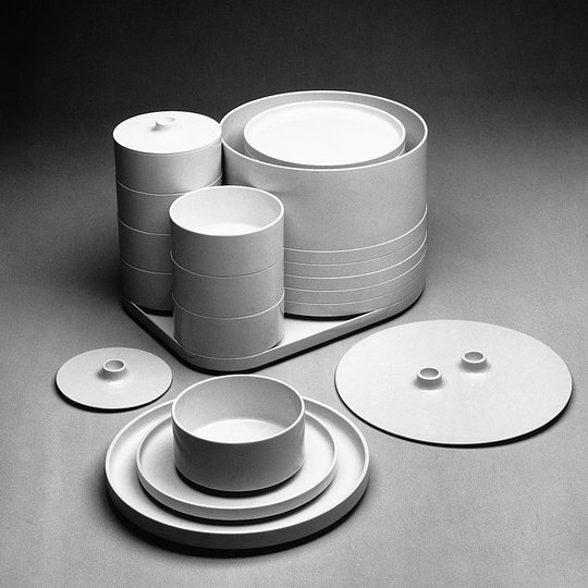 Massimo Vignelli 1931-2014: Stacking Dinnerware, 1964.