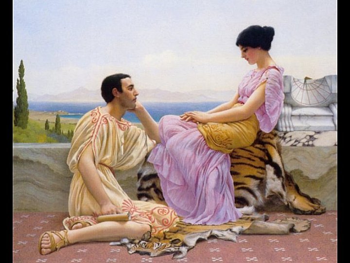 Indolence in Art: Youth and Time, John William Godward, 1901, oil on canvas. Private Collection