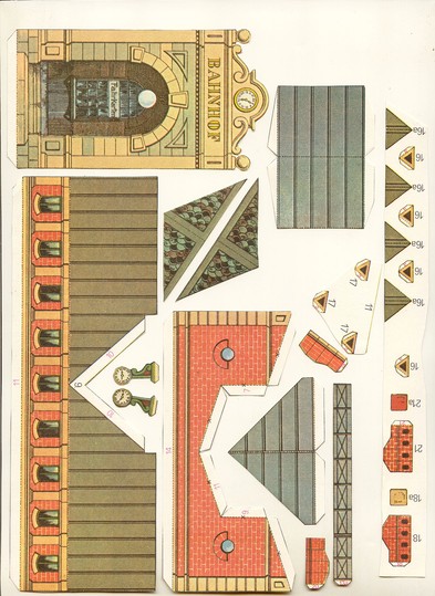 Cut Out Architecture: Early 1900s Railway Station: 