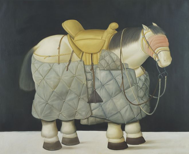 Fernando Botero: Fernando Botero, Horse of the Picador, 1992, Oil on canvas, 190 x 234 cm Private collection © Fernando Botero