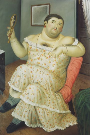 Fernando Botero: Fernando Botero, Melancholia, 1989 Oil on canvas, 193 x 130 cm Private collection © Fernando Botero