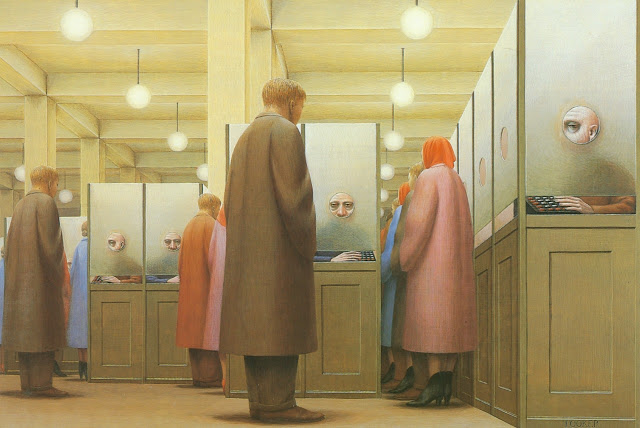 Through the Eyes of George Tooker: Government Bureau, 1950
