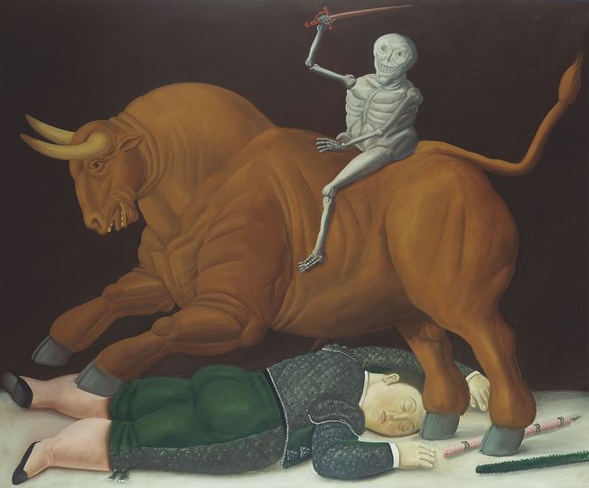 Fernando Botero: Fernando Botero, Death of Ramón Torres, 1986 Oil on canvas, 153 x 183 cm Private collection © Fernando Botero