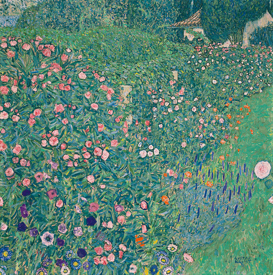 Gustav Klimt: Landscapes: Italian Horticultural Landscape, 1913, 110 x 110 cm, oil on canvas. Kunsthaus Zug, Stiftung Sammlung Kamm