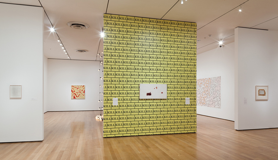 Sturtevant Double Trouble: Installation view of Sturtevant: Double Trouble, The Museum of Modern Art, November 9, 2014–February 22, 2015. © 2014 The Museum of Modern Art. Photo: Thomas Griesel. All works by Sturtevant © Estate Sturtevant, Paris