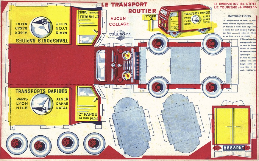 Cut & fold: Ad cars: 