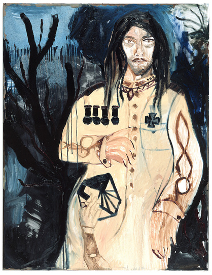 Who is Jonathan Meese?: Selbst als Capitaine Danjou, 2000, Oil on canvas, 170 x 130 cm. Musées de la Ville de Strasbourg © Bildrecht, Wien, 2013. Photo: Jochen Littkemann.