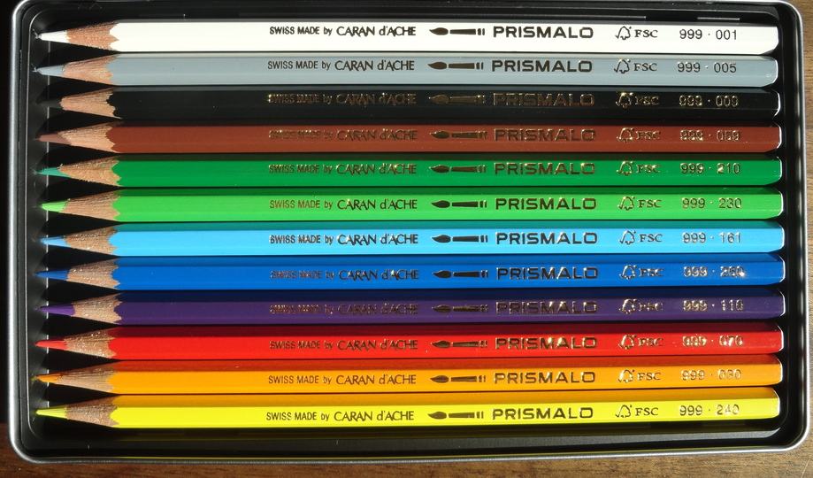 100 Years Caran d´Ache Pencils: Classic Caran d'Ache colored pencils.