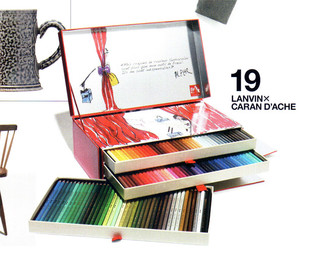 100 Years Caran d´Ache Pencils: French Fashion house Lanvin and Caran d'Ache.
