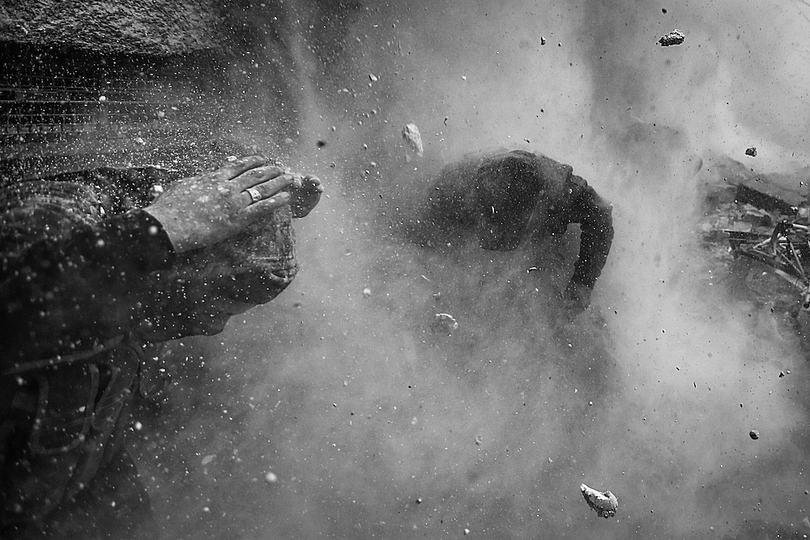 World Press Photo 2014: © Goran Tomasevic, Serbia, for Reuters. Free Syrian Army attacking Ain Tarma near Damascus on January 30th. For both the Syrian regime and FSA Damascus is a key decisive point.