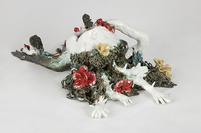 Body & Soul: Marlène Mocquet, La Nature Sort de la Bouche (Nature Leaves From the Mouth), 2012, Enameled stoneware.