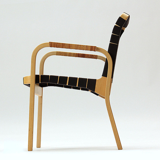 Alvar Aalto furniture: Arm chair.