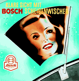 Vintage Bosch Posters: Bosch windshield wipers movie advertisement