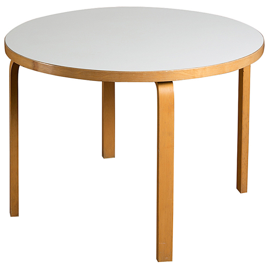 Alvar Aalto furniture: Round table No 904.