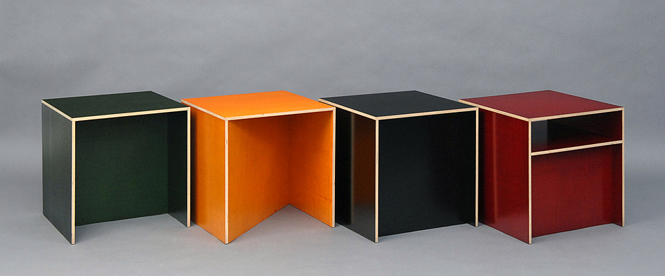 Furniture by Donald Judd: Stools (Fin Color Ply™), 1992