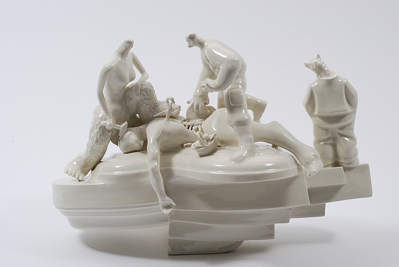 Body & Soul: Louise Hindsgavl, The Volunteer, 2013, Porcelain. Courtesy of the artist. Photo: Anders Sune Berg.