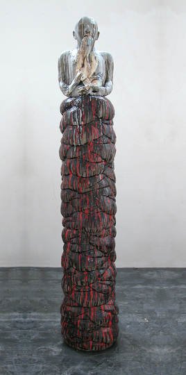 Body & Soul: Anne Rochette, Figure de l'Amont (pour M) #2 [Upstream and down (for M) #2], 2010, Glazed earthenware. Courtesy of the artist.