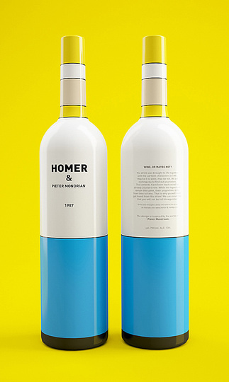 Bottle design by Constantin Bolimond: 