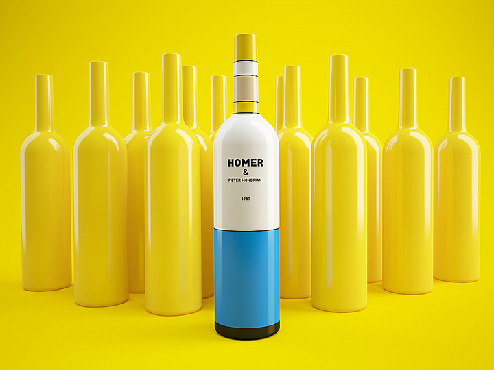 Bottle design by Constantin Bolimond: 