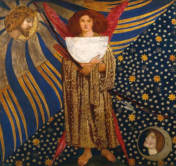 Preraphaelites: Dante Gabriel Rossetti, ‘Dantis Amor’, 1860