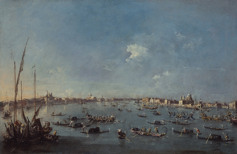 Venice without Tourists: Francesco Guardi (1712-1793), Regatta on the Giudecca Canal, c. 1784/89 © Bayerische Staatsgemäldesammlungen, Alte Pinakothek, Munich/On permanent loan of the Collection HypoVereinsbank, Member of UniCredit