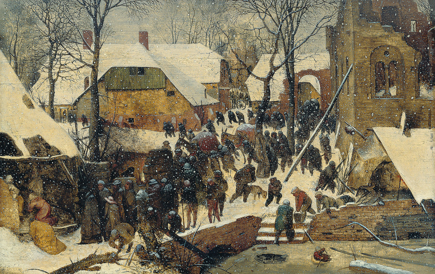 Pieter Bruegel: Pieter Bruegel the Elder (c. 1525/30 Breugel or Antwerp? – 1569 Brussels)
The Adoration of the Magi in the Snow
1563, wood, 35 × 55 cm
Swiss Confederation, Federal Office for Culture, Collection
Oskar Reinhart ‘Am Römerholz’, Winterthur
© Collection Oskar Reinhart ʻAm Römerholzʼ, Winterthur
