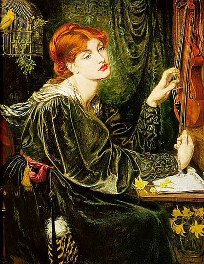 Preraphaelites: Veronica Veronese by Dante Gabriel Rosetti, 1872