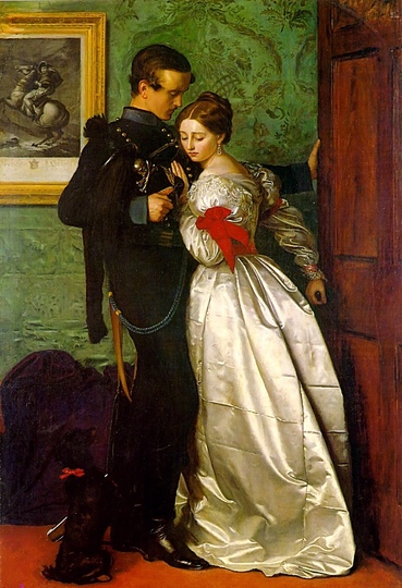 Preraphaelites: John Everett Millais, The Black Brunswicker, 1860