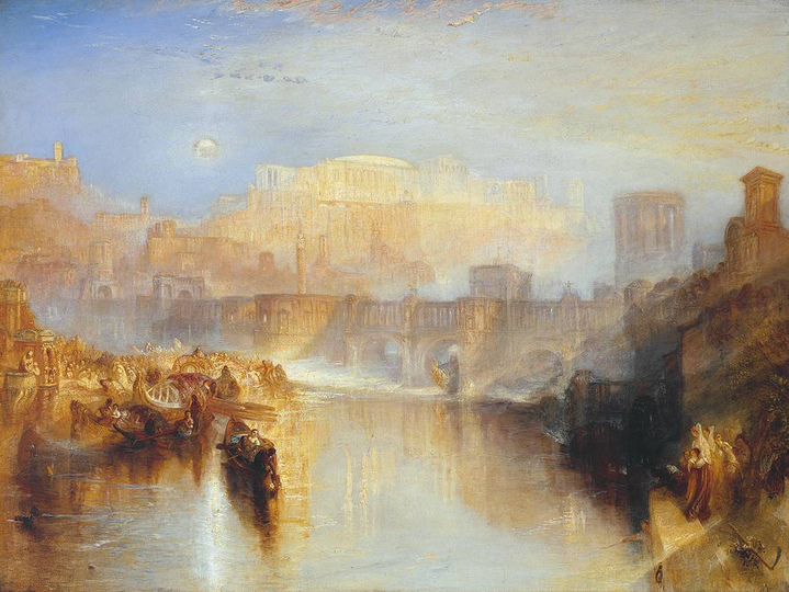 William Turner: Ancient Rome; Agrippina Landing with the Ashes of Germanicus 1839Tate. Accepted by the nation as part of the Turner Bequest 1856